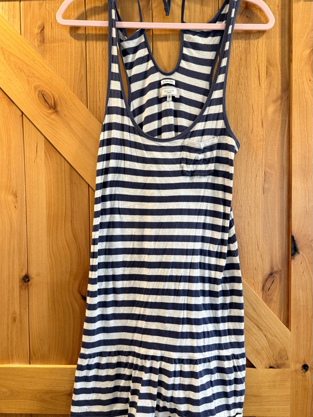 Gilly Hicks Navy and White Striped Tank Dress